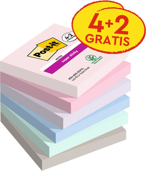 Ty super sticky notes post-it 654-sssoul-p4+2 grijs
