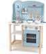 Polarb ® houten keuken met accessoires zilver - blauw