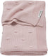 Meyco baby knots wiegdeken - pink - 75x100cm - 1.0 tog
