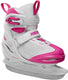 Roces – moody ice x girl – verstelbare schaatsen – schaatsen kinderen – wit roze – extra enkelsteun comfort fit – maat 36-40