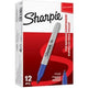 Permanentmarker sharpie fine point blauw 12 stuks