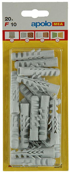 Celo 1015372 - 20 nylon pluggen f 502612 10mm | 5 stuks