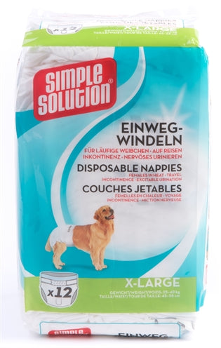 Simple solution wegwerp honden luier