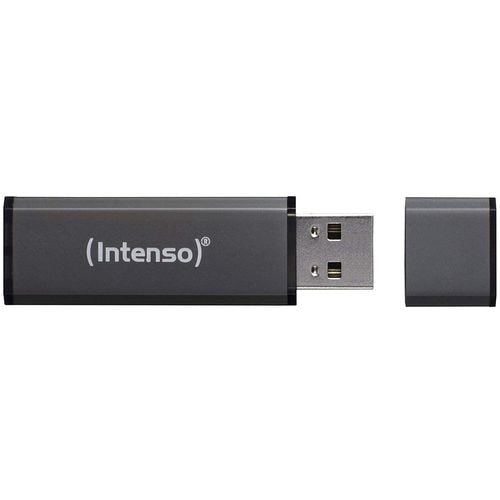 Usb-stick intenso alu line 64 gb 28mb s antraciet