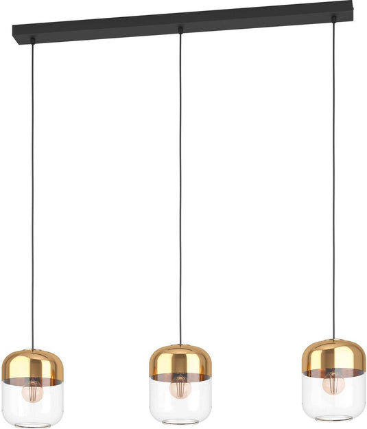 Eglo maryvilla hanglamp - e27 - 87 cm - goud zwart