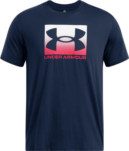 Under armour ua m boxed sports updated ss-blu heren sportshirt - academy - rood