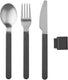 Mepal bestekset silueta - 3-delig - reisbestek - nordic black