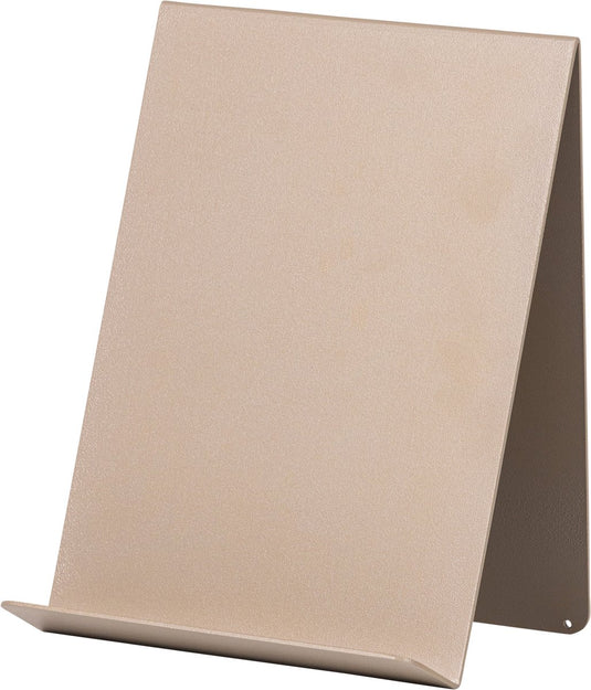 Woood brook boekenstandaard staand - metaal - zand beige - 24x19x14 cm