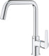 Grohe start keukenkraan - hoge uitloop - 150° draaibereik - chroom