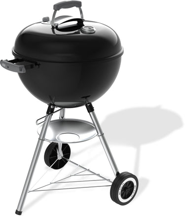 Weber original kettle - ø 47 cm grillrooster - houtskoolbarbecue - zwart - asopvangschaal - 2 duurzame, weerbestendige wielen - one-touch reinigingssysteem - dekselthermometer - 2 gereedschapshaken - kras- en roestbestendig