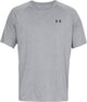 Under armour ua tech 2.0 ss tee-gry heren sportshirt - steel light heather - zwart