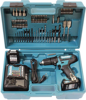 Makita hp333dsax1 12v li-ion (klop)boor- schroefmachine set - 2x accu - accessoireset