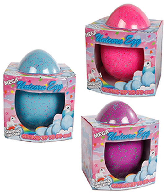 Unicorn groei-ei meisjes 20 cm roze