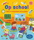 Deltas kleur-en stickerboek met woordjes - op school (3-5 j.)