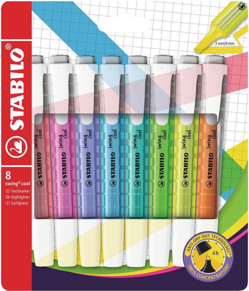 Afbeelding laden in galerijviewer, Stabilo swing cool - markeerstift - set met 8 stuks
