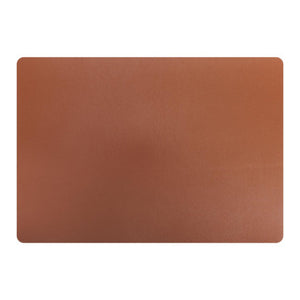No brand placemat leer bruin 43x30 cm | 6 stuks