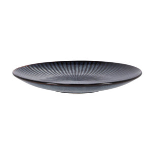 Cosy trendy bord dessert d21,5xh2,9 cm atlantis stripe | 6 stuks