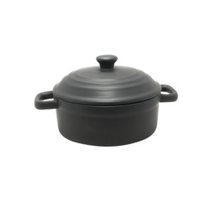 Ovenschaal mat zwart ø15,5x5,5cm 500ml | 12 stuks