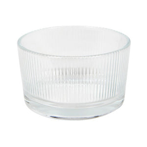 Schaaltje lines ø 8,5x5 cm glas | 6 stuks