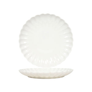 Ontbijtbord flower off white ø19,5cm | 6 stuks