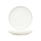 Ontbijtbord flower off white ø19,5cm | 6 stuks