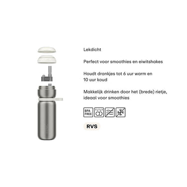 Mepal isoleerfles twist sport 600ml - midnight blue