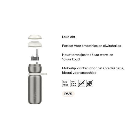 Mepal isoleerfles twist 600ml moss green