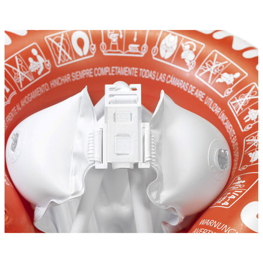 Freds swim academy swimtrainer classic ® rood (3 maanden tot 4 jaar, 6kg-18kg) de veilige baby zwemband: zwemtrainer | (keurmerken: ce-tüv-en13138-1:2014)