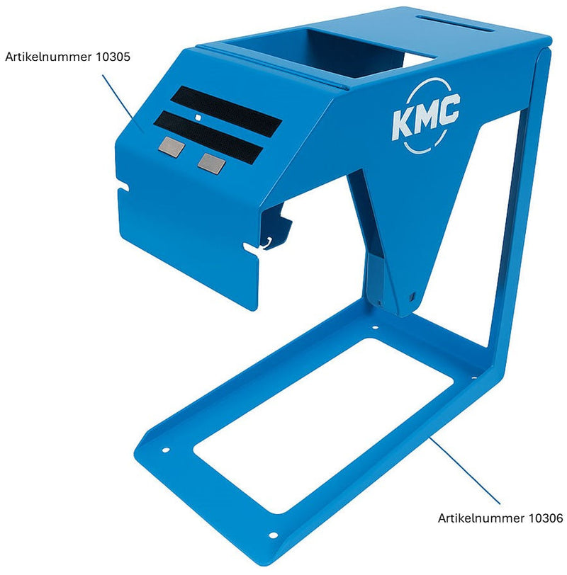 Load image into Gallery viewer, KMC Fietskettingrolhouder - Blauw - 1 haspel - Werkplaats
