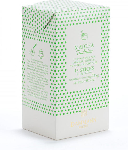 Dammann frères - matcha sticks 15 x 1,5 gram - japanse matcha