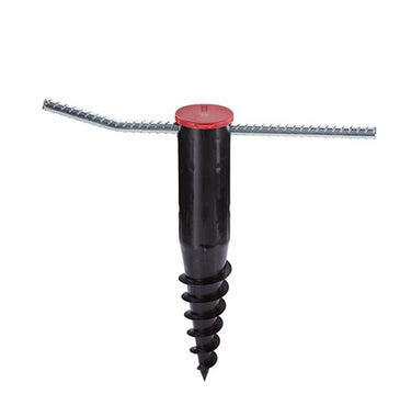 Leifheit droogmolen grondanker - incl. indraaistang - 50 mm diameter - zwart