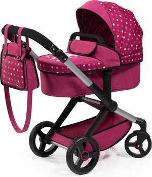 Bayer design - xeo combi poppenwagen, bordeaux