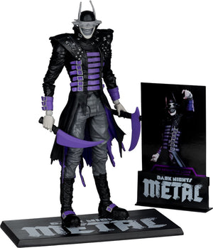 Mcfarlane dc multiverse action figure the batman who laughs (b w with accent) (gold label) 18 cm