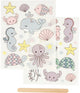 Creativ company cc rub-on sticker oceaan 12x15 cm 2 vellen