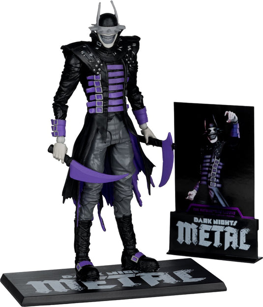Mcfarlane dc multiverse action figure the batman who laughs (b w with accent) (gold label) 18 cm