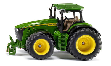 Siku 3290, john deere 8r 370, 1:32, metaal kunststof, groen, incl. contragewicht, motorkap kan open