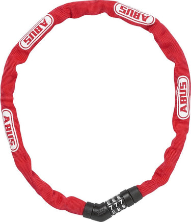 Abus Cijfer kettingslot 4804C 75 - Rood, 4mm - 75cm - Fiets