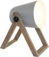 Rl live your light reality marc - tafellamp - grijs - excl. 1x e27 4,9 w - snoerschakelaar