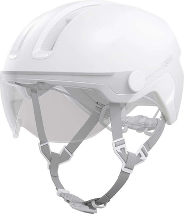 Abus fietshelm hud-y ace pure white s - 51-55 cm - wit - geschikt voor gebruik op elektrische fietsen - stadsfietsen - 400 g