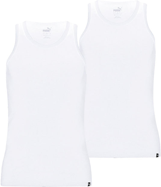 Puma heren everyday hemd - white - s - 2 paar