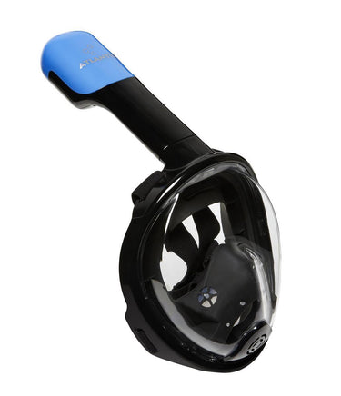 Atlantis snorkelmasker - duikbril - snorkel - snorkelset - full face masker - kinderen - zwart blauw - xs