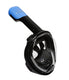 Atlantis snorkelmasker - duikbril - snorkel - snorkelset - full face masker - kinderen - zwart blauw - xs