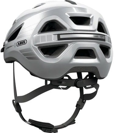 Abus fietshelm urban-i 4.0 lr signal silver m - 54-58 cm - zilver - geschikt voor gebruik op elektrische fietsen - stadsfietsen - 260 g