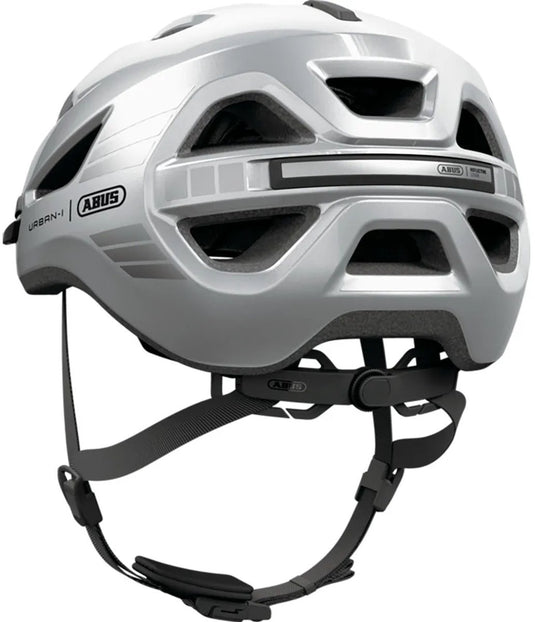 Abus fietshelm urban-i 4.0 lr signal silver m - 54-58 cm - zilver - geschikt voor gebruik op elektrische fietsen - stadsfietsen - 260 g