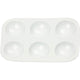Palet, rechthoekig palet met 6 vakken, afm 13x8,5 cm, wit, 10 stuk 1 doos