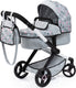 Bayer design - combi poppenwagen xeo, tas, grijs, roze, sterren