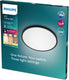 Philips led philips superslim plafondlamp - zwart - groot - warmwit licht - 22 w