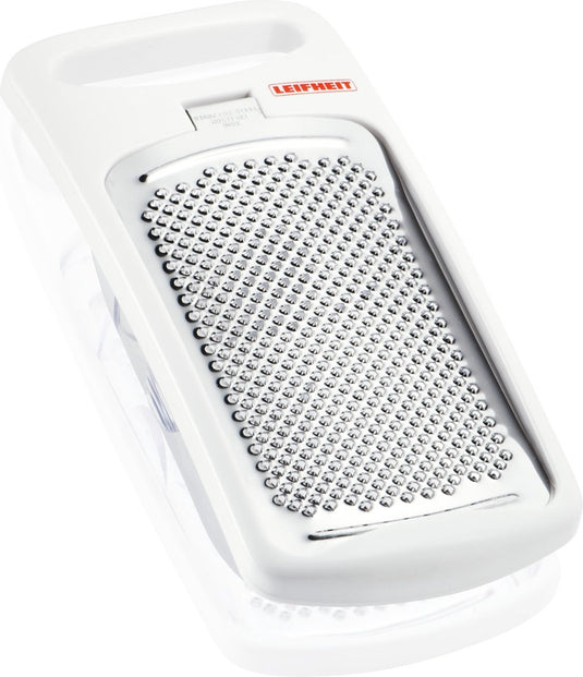 Leifheit comfortline nootmuscaat rasp - incl. opvangbak - vaatwasserbestendig - wit