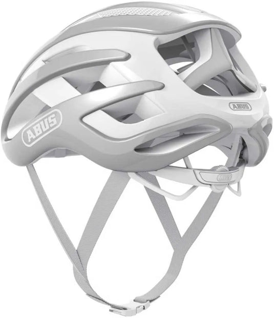 Abus fietshelm airbreaker pure grey l - 59-61 cm - grijs - geschikt voor gebruik op racefietsen - gravelbikes - 230 g