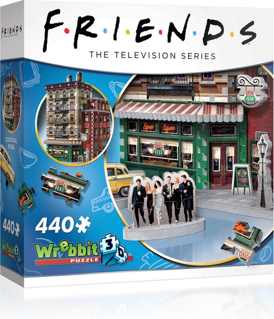 Wrebbit friends - central perk (440 stukjes) - 3d-puzzle